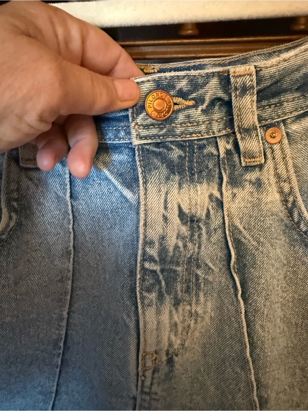 Anthropologie Pilcro Denim Skirt 8 - Picture 7 of 14